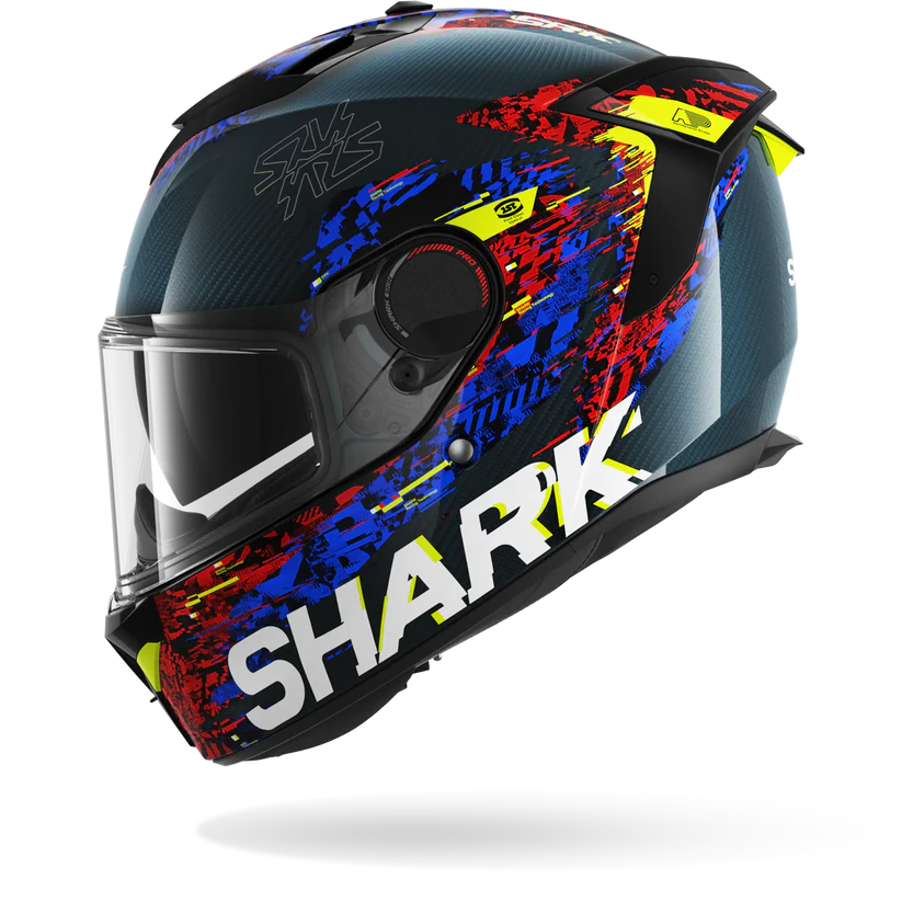 Shark Spartan GT Pro Carbon Speed-VIB Carbon Blue Red (DBR)