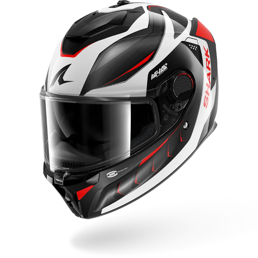 Shark Spartan GT PRO CARBON MEKARIUM Carbon Silver Red (DSR)