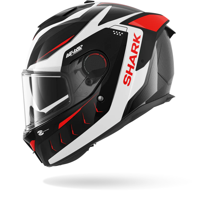 Shark Spartan GT PRO CARBON MEKARIUM Carbon Silver Red (DSR)