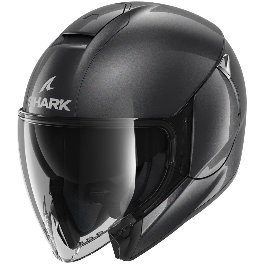 Shark City Cruiser Jet Black Helmet (A05)