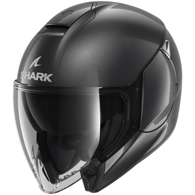 Shark City Cruiser Jet Black Helmet (A05)