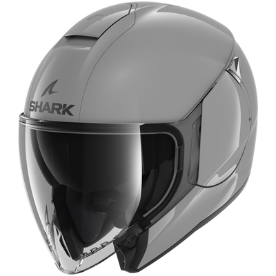 Shark City Cruiser Jet Grey Helmet (S05)