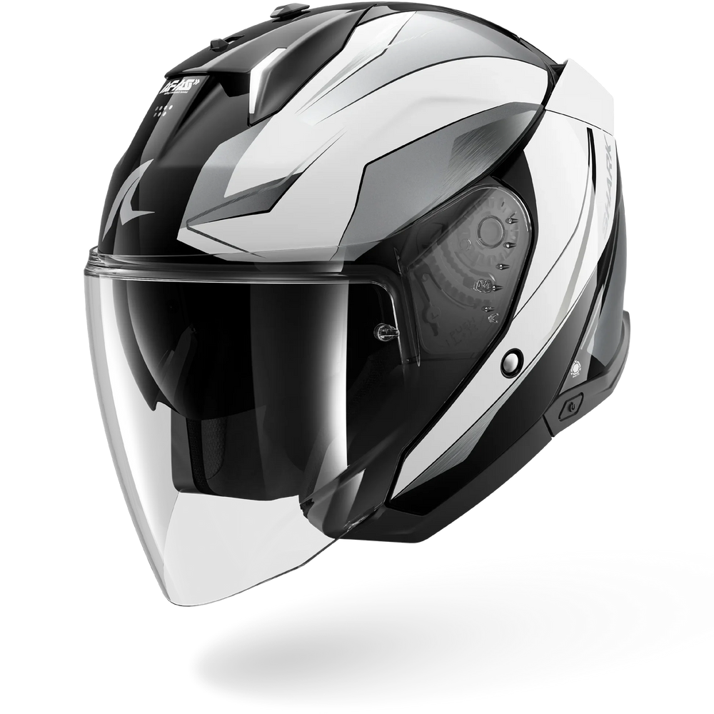 Shark Skwal i3 JET MEKARIUM Black Chrom White (KUW)