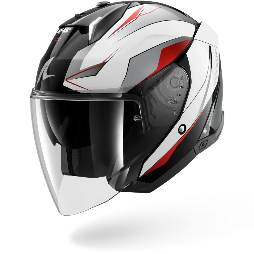 Shark Skwal i3 JET MEKARIUM Black Chrom White (KUW)