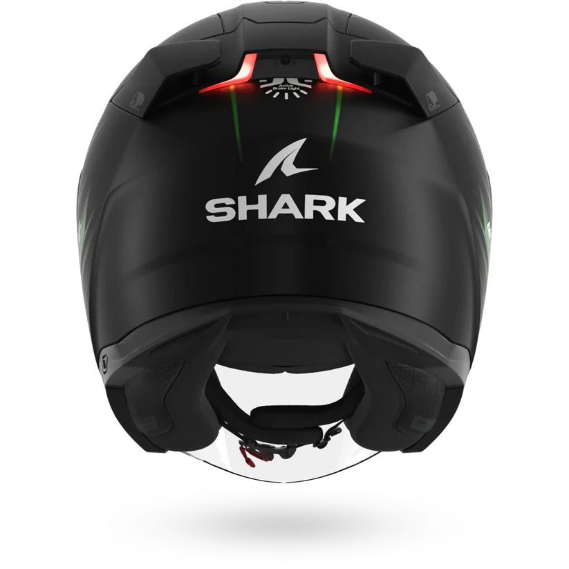 Shark Skwal i3 Jet LIGHT-BLUR Mat Black Green White (KGW)