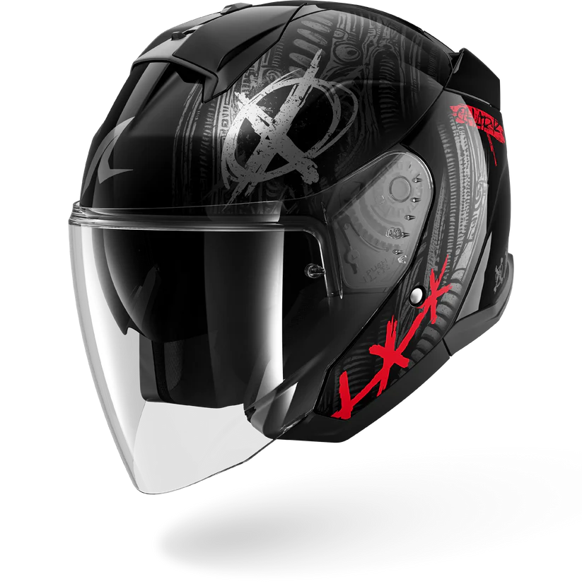 Shark Skwal Jet SHIEVER Black Anthracite Red (KAR)