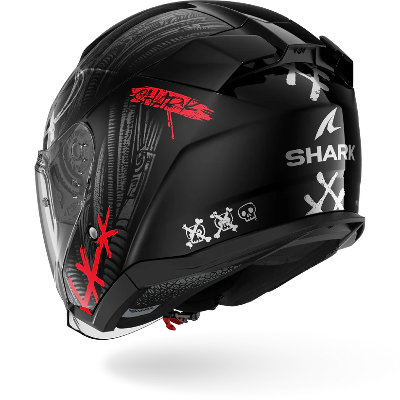 Shark Skwal Jet SHIEVER Black Anthracite Red (KAR)