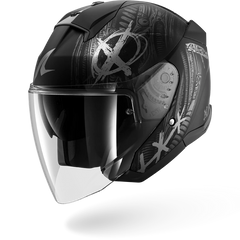 Shark Skwal Jet SHIEVER Mat Black Anthracite Silver (KAS)