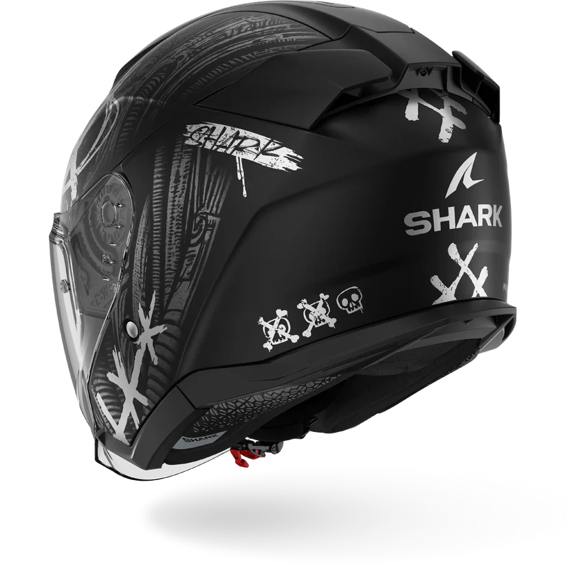 Shark Skwal Jet SHIEVER Mat Black Anthracite Silver (KAS)