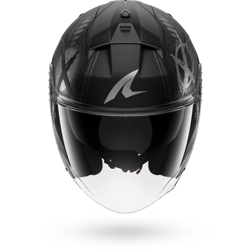 Shark Skwal Jet SHIEVER Mat Black Anthracite Silver (KAS)