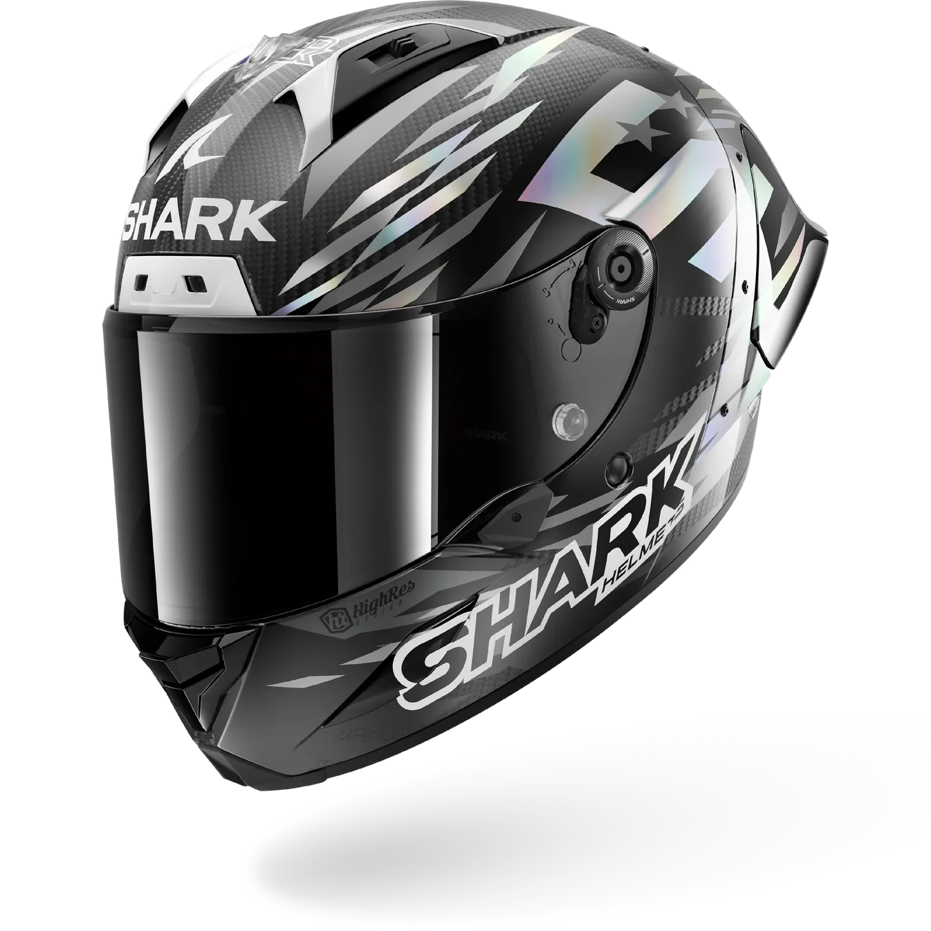 SHARK Aeron GP FIM Racing #2 Replica Zarco Winter Test 2026 Carbon Anthracite Chrome (DAU)