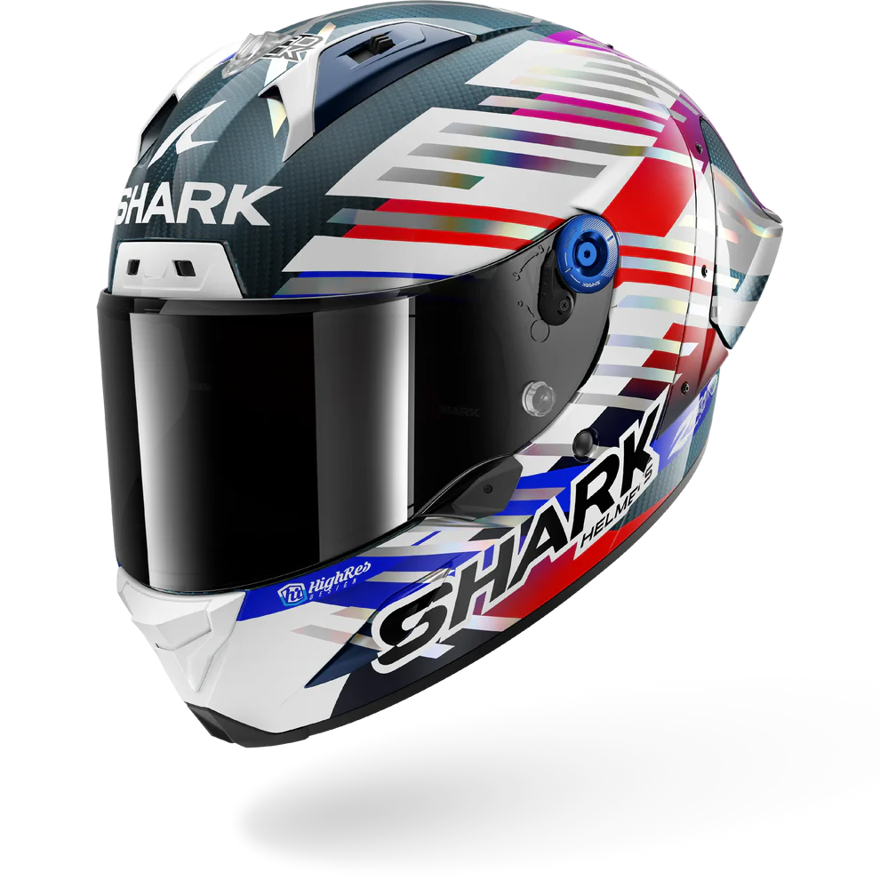 SHARK Aeron GP FIM Racing #2 Replica Zarco GP DE France 2026 Carbon Chrome Red (DUR)