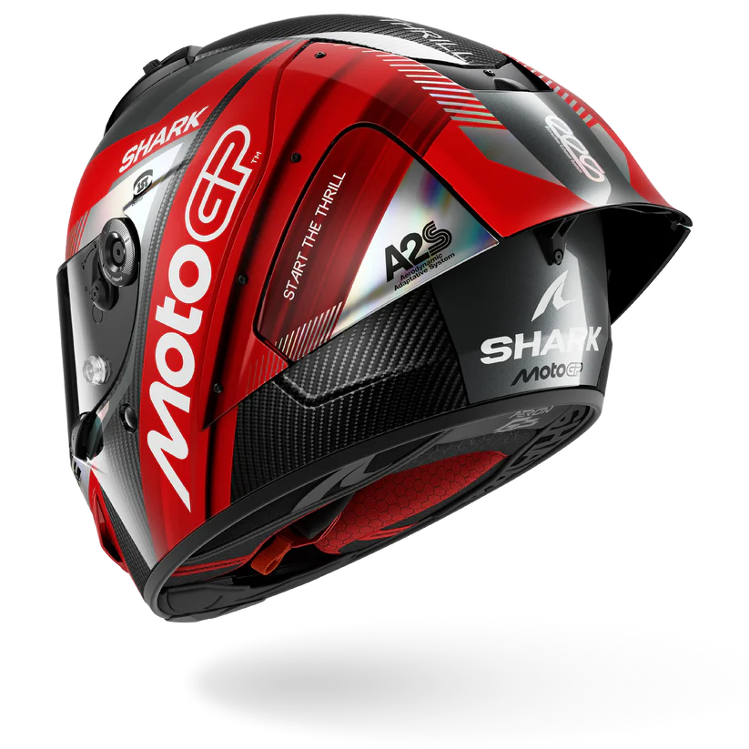 Shark Aeron-GP FIM RACING #2 MOTOGP Carbon Red Chrome (DRU)