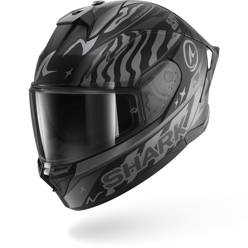 Shark Skwal Cup SPEED-FANCY Mat Black Anthracite Silver (KAS)