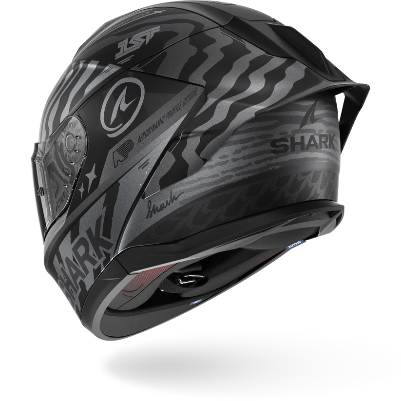Shark Skwal Cup SPEED-FANCY Mat Black Anthracite Silver (KAS)