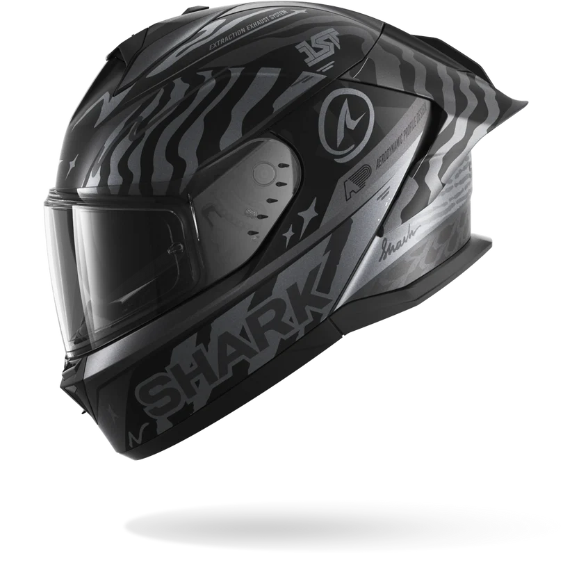 Shark Skwal Cup SPEED-FANCY Mat Black Anthracite Silver (KAS)
