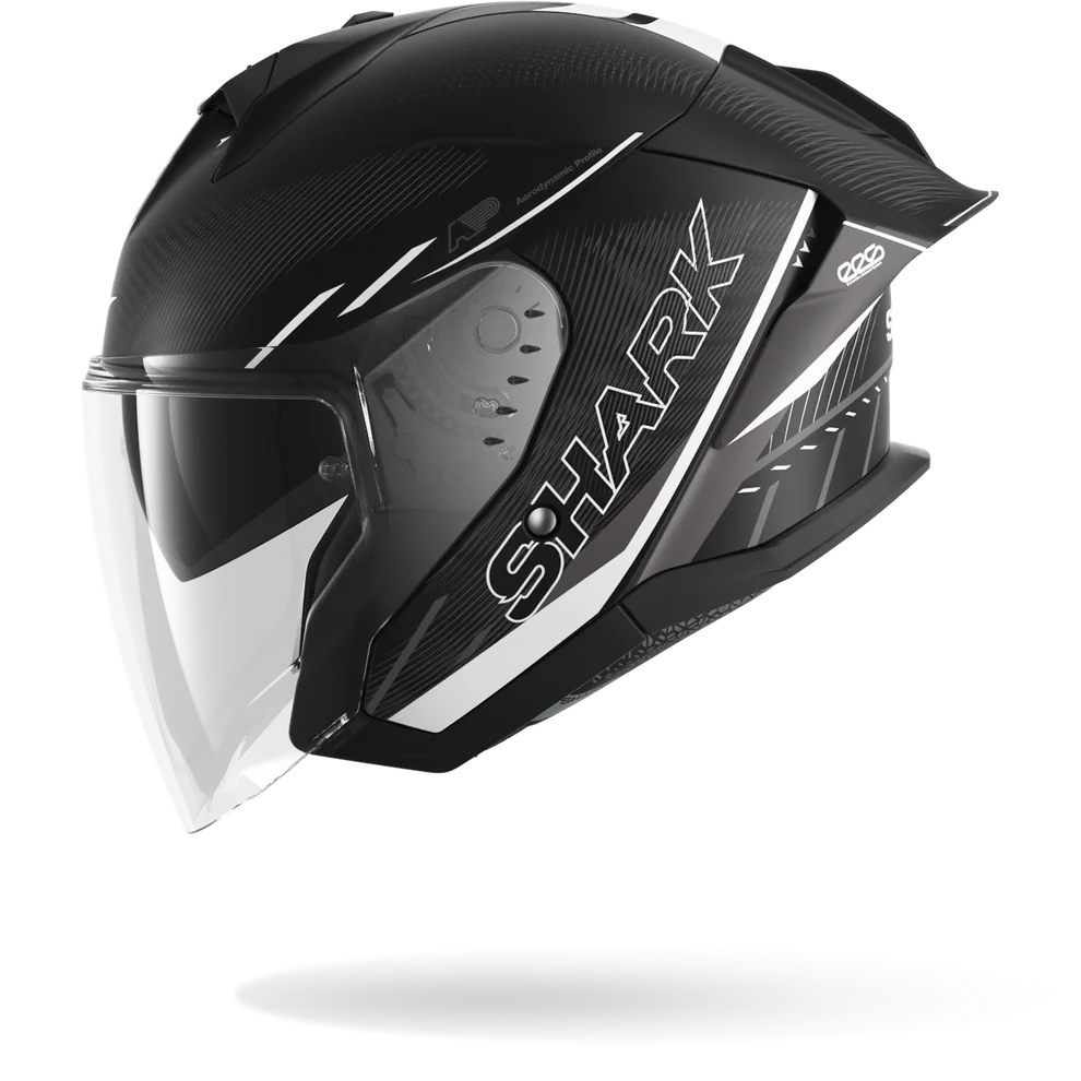 Shark SKWAL JET CUP SPEED-TECH Mat Black White Anthracite (KWA)