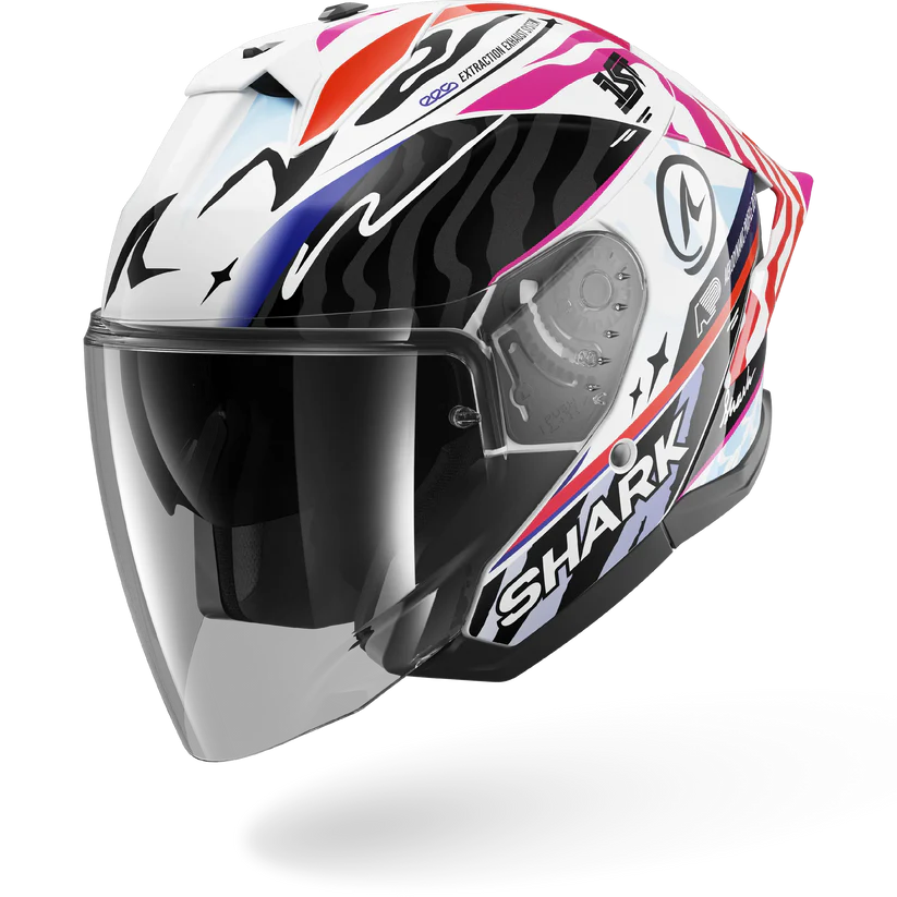 Shark Skwal Jet Cup SPEED-FANCY Black White Orange (KWO)