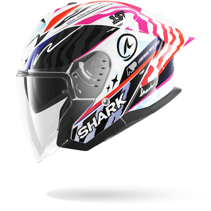 Shark Skwal Jet Cup SPEED-FANCY Black White Orange (KWO)