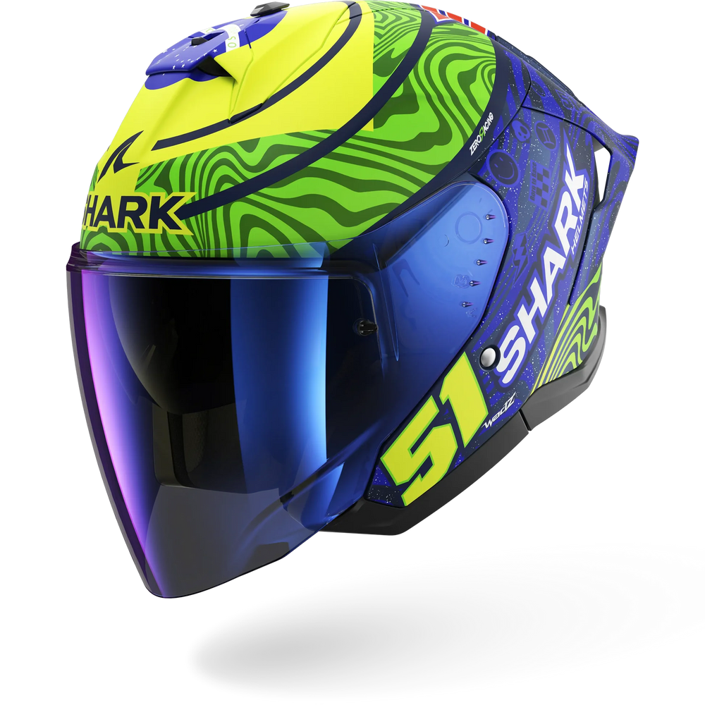 Shark Skwal Jet Cup REPLICA GRANADO MATT Blue Green Yellow (BGY)