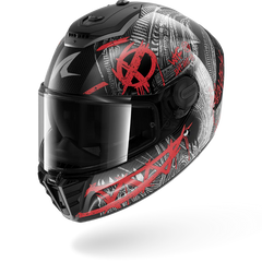Shark Spartan RS Carbon SHIEVER Carbon Anthracite Red (DAR)