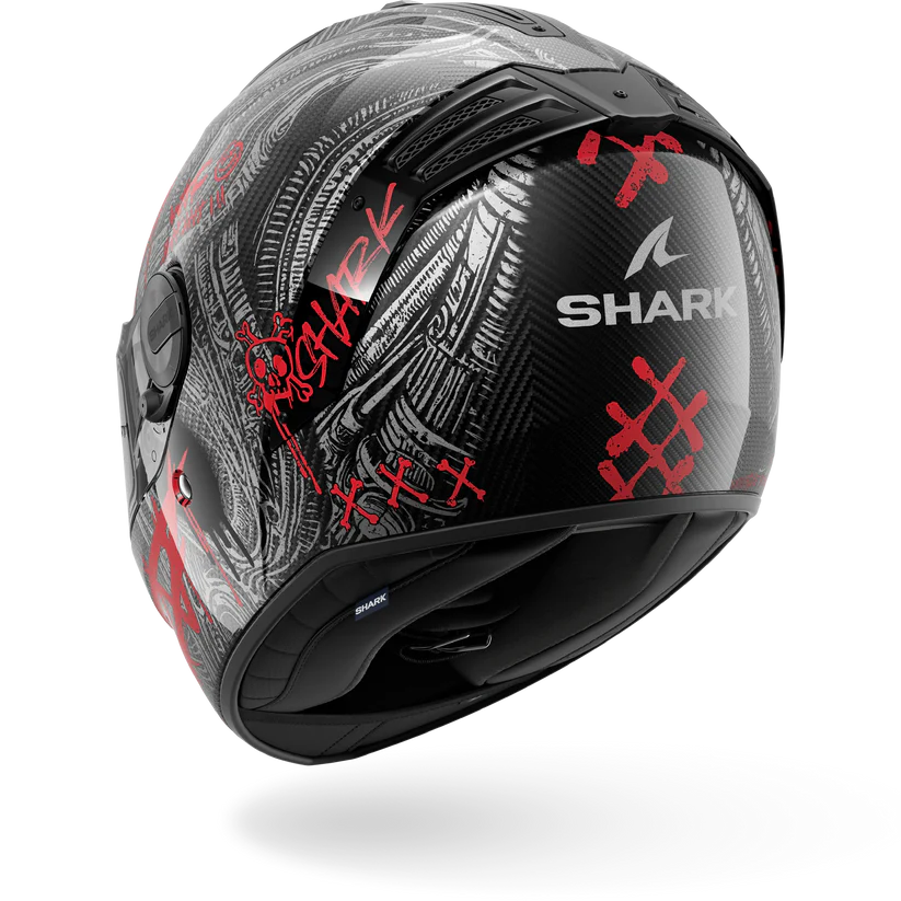Shark Spartan RS Carbon SHIEVER Carbon Anthracite Red (DAR)