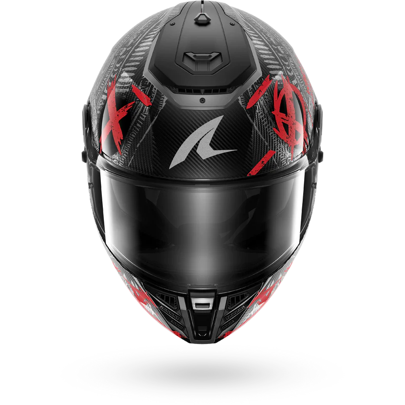 Shark Spartan RS Carbon SHIEVER Carbon Anthracite Red (DAR)
