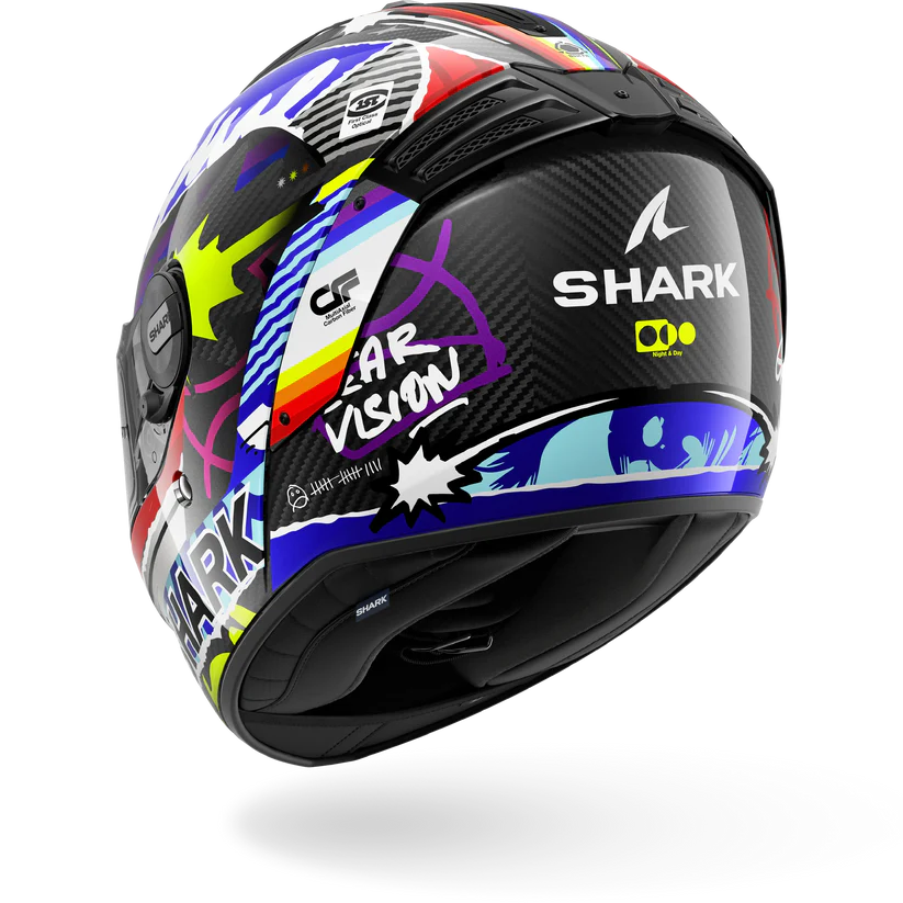 Shark Spartan RS CARBON STREETRUSH Carbon Blue Chrome (DBU)