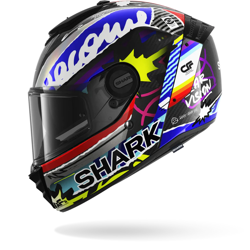 Shark Spartan RS CARBON STREETRUSH Carbon Blue Chrome (DBU)