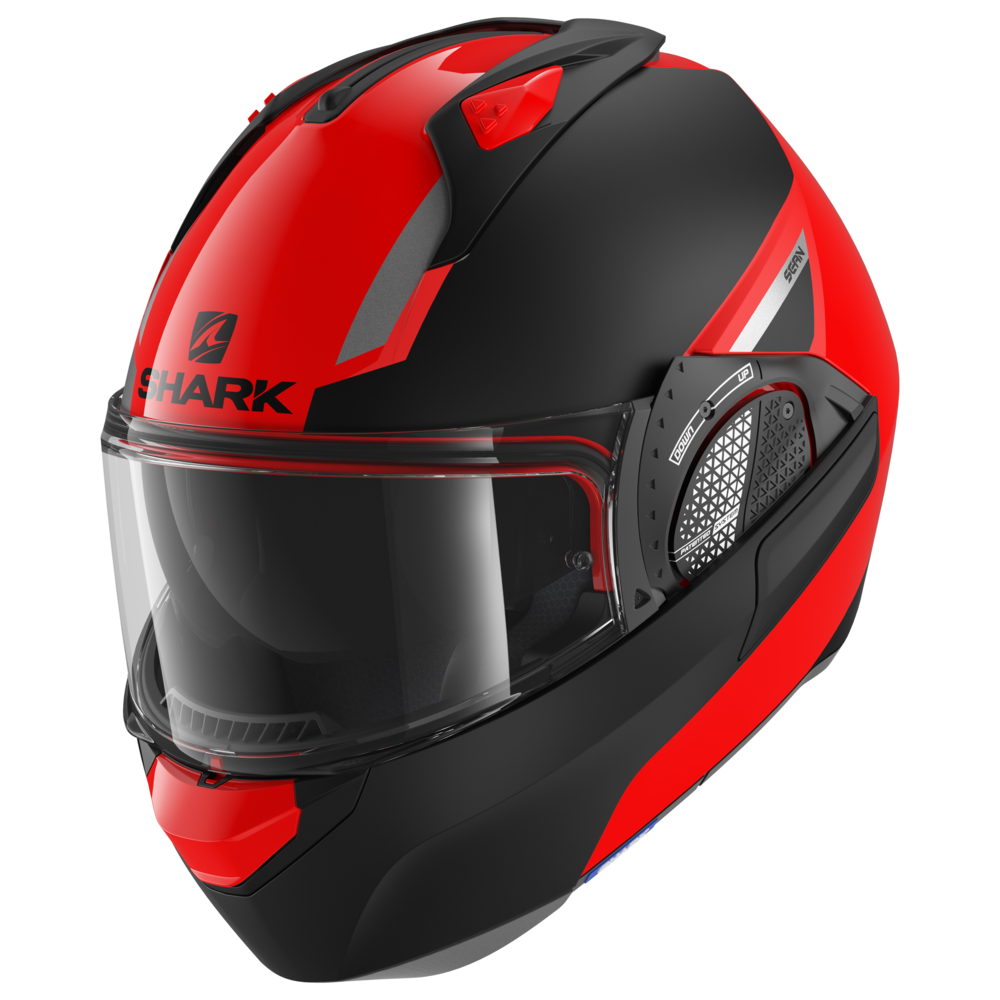 Shark EVO GT Sean Black/Orange Modular Helmet (OKS)