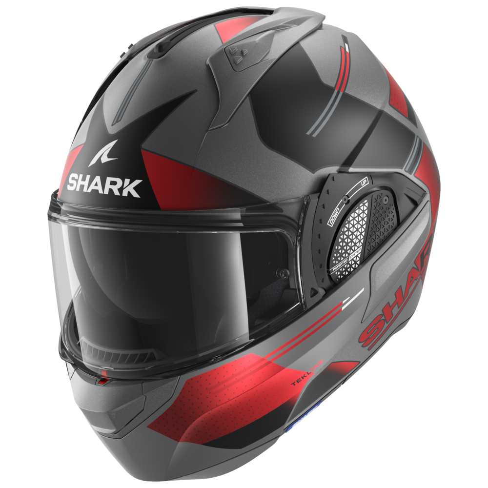 Shark EVO GT Tekline Matt Black/Grey/Red Helmet (AUR)