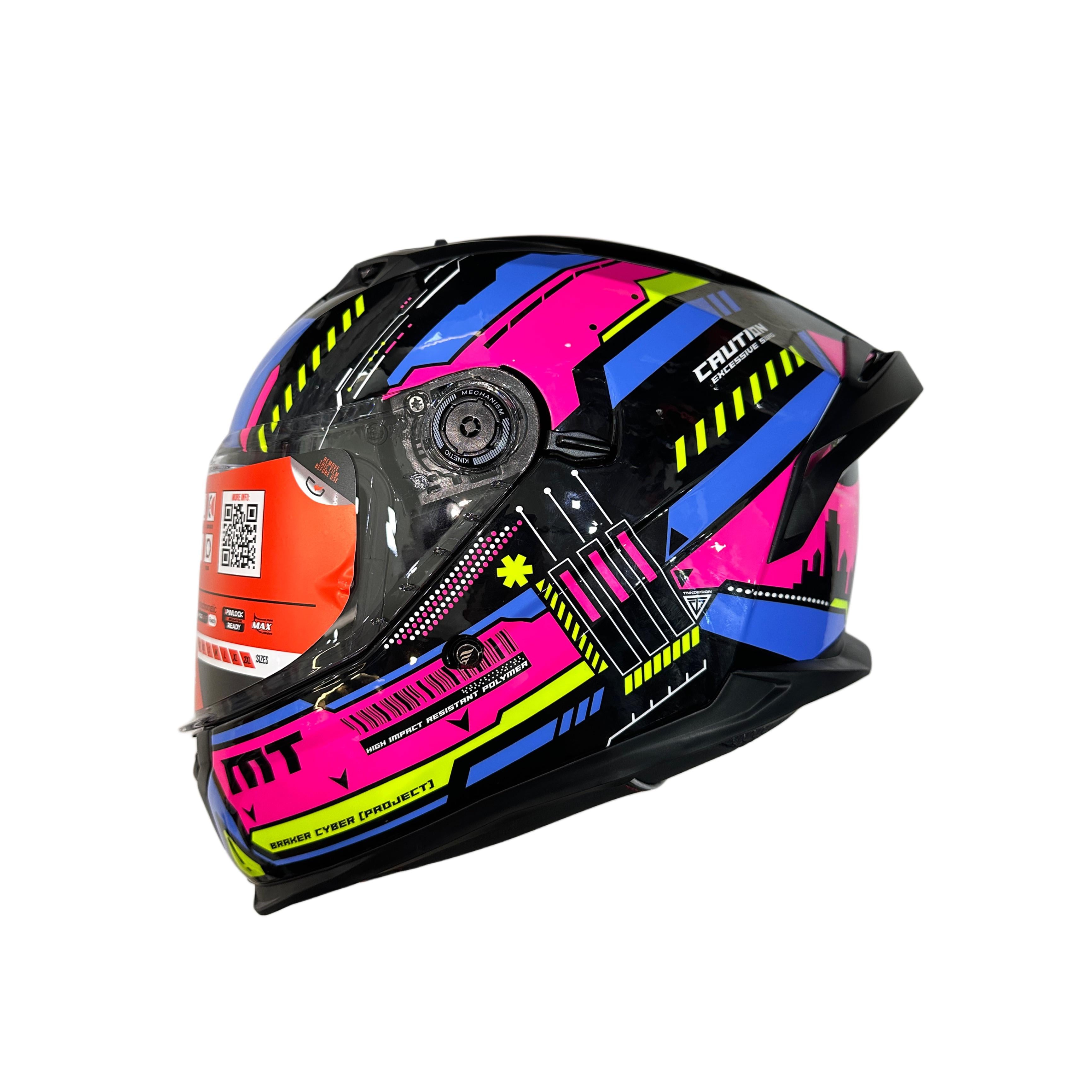 MT Helmets Braker SV Cyber B83 Gloss