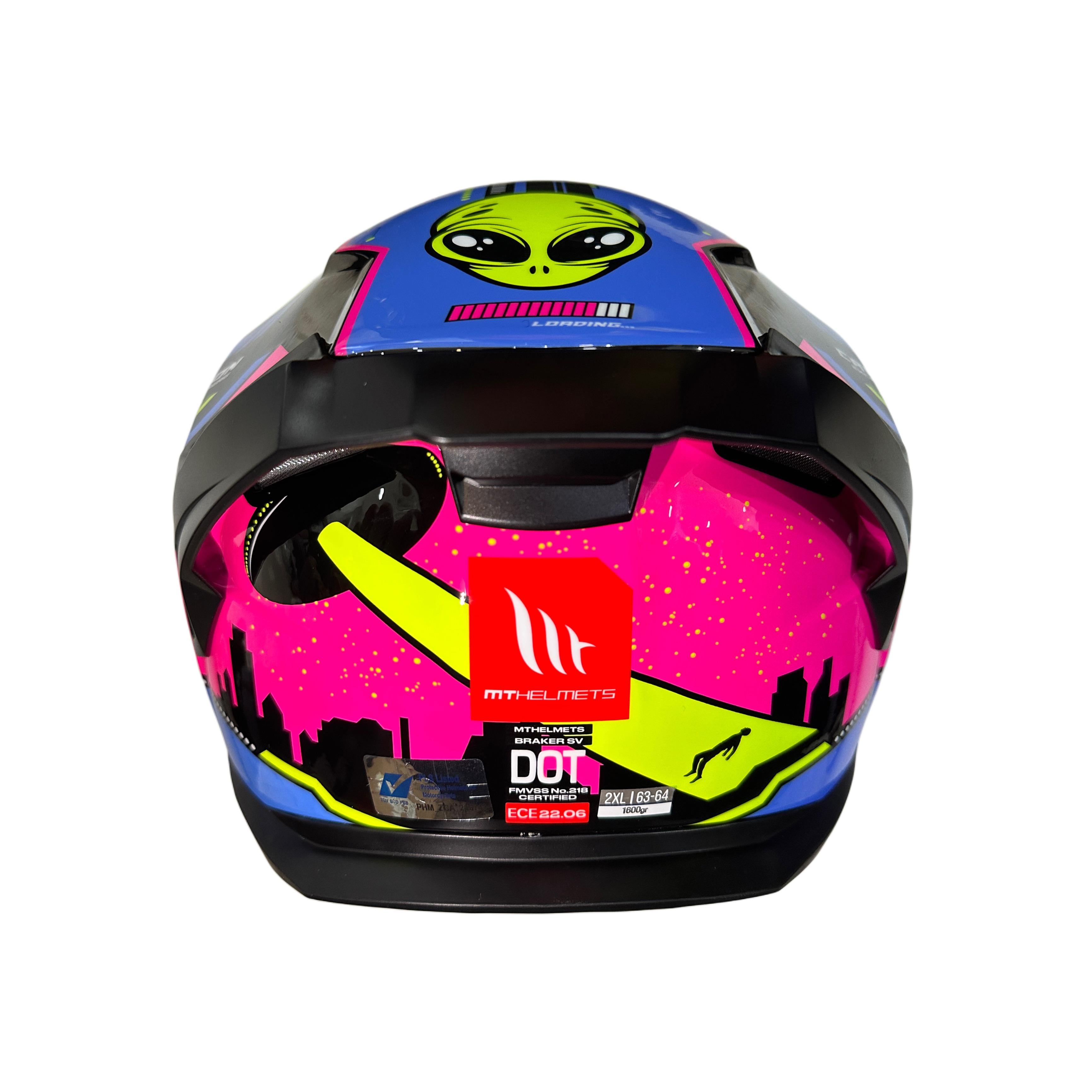MT Helmets Braker SV Cyber B83 Gloss