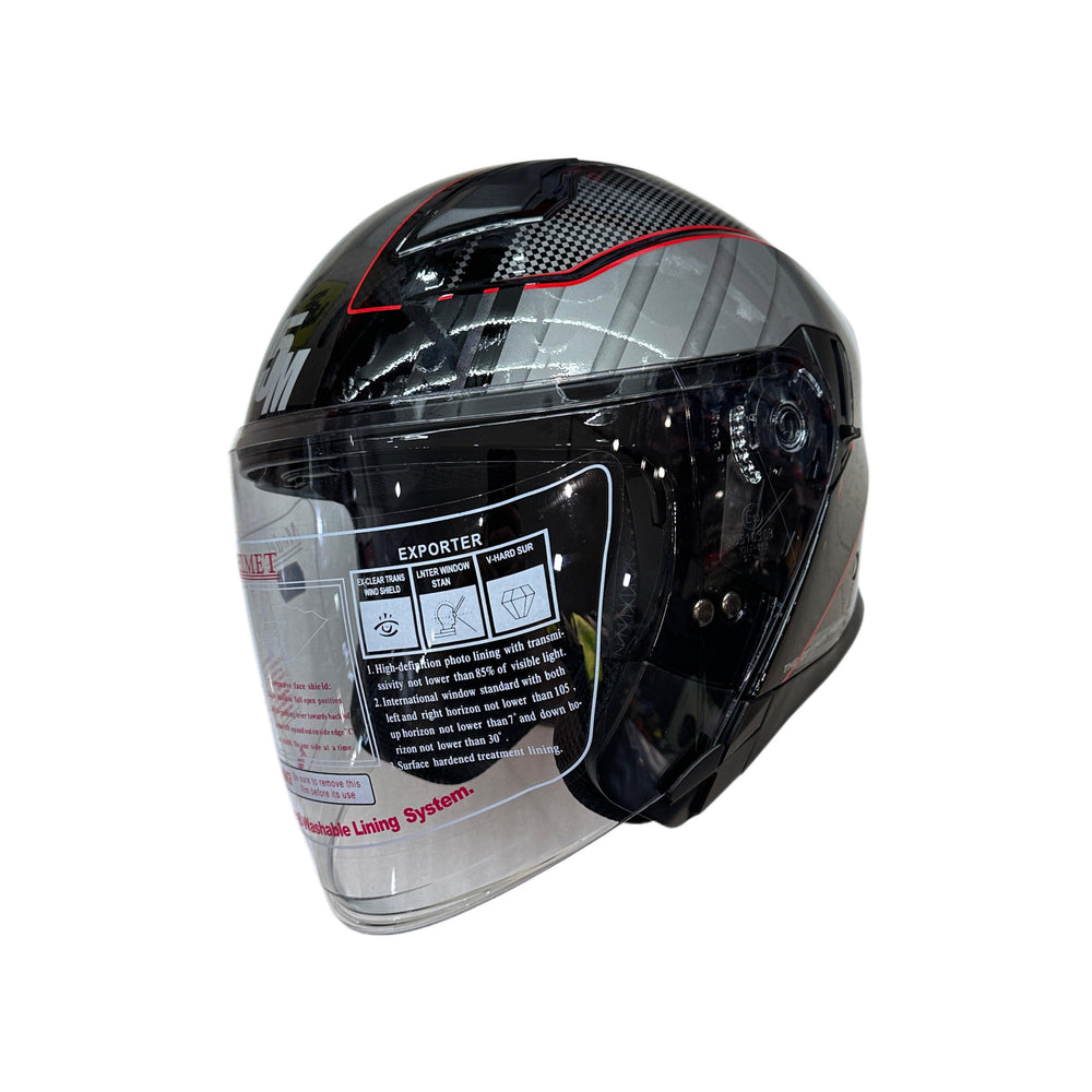 5M Boltz Graphic Gloss Red Helmet