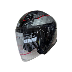 5M Boltz Graphic Gloss Red Helmet