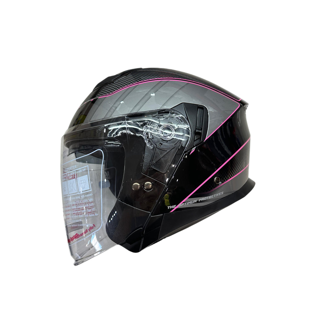 5M Boltz Graphic Gloss Pink Helmet
