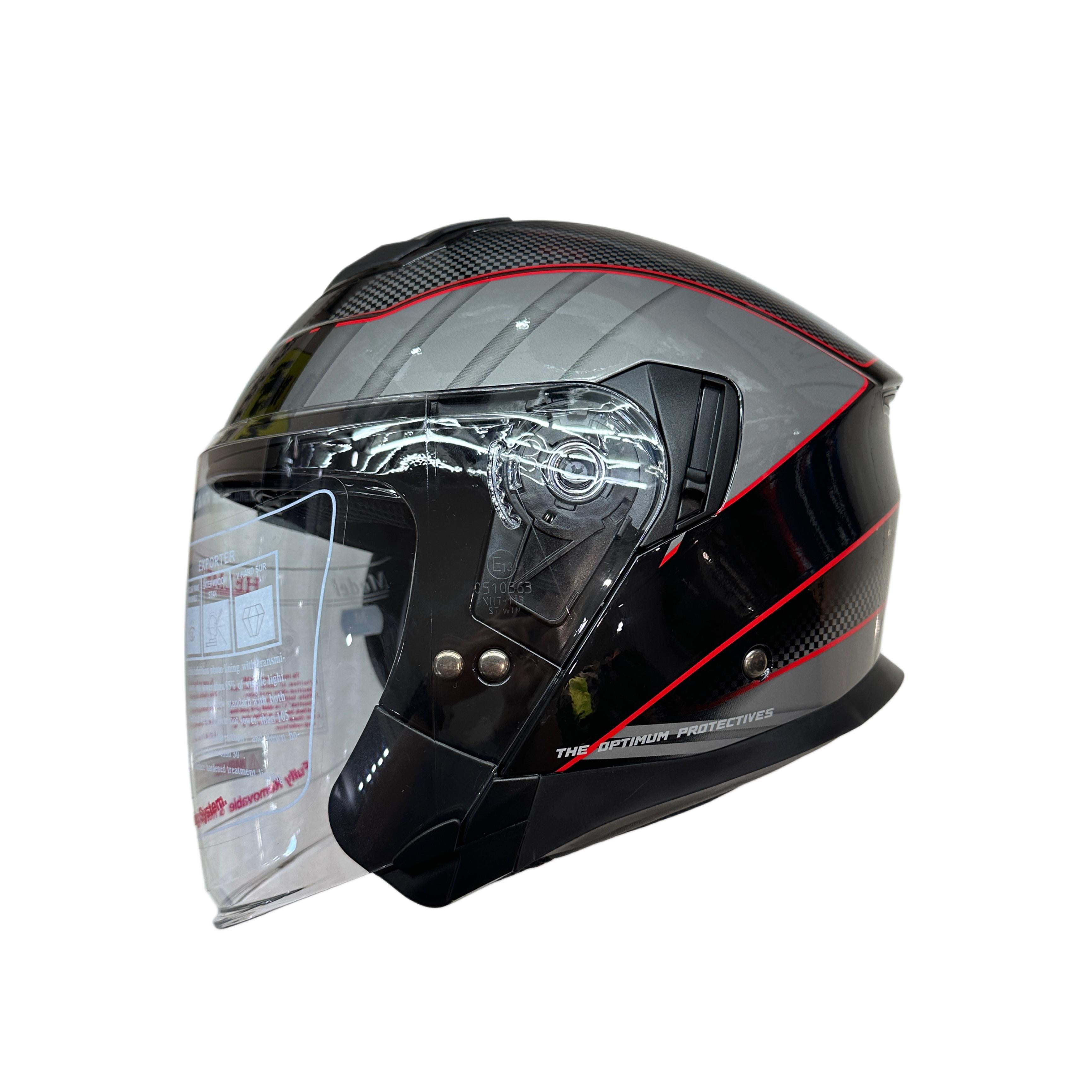 5M Boltz Graphic Gloss Red Helmet