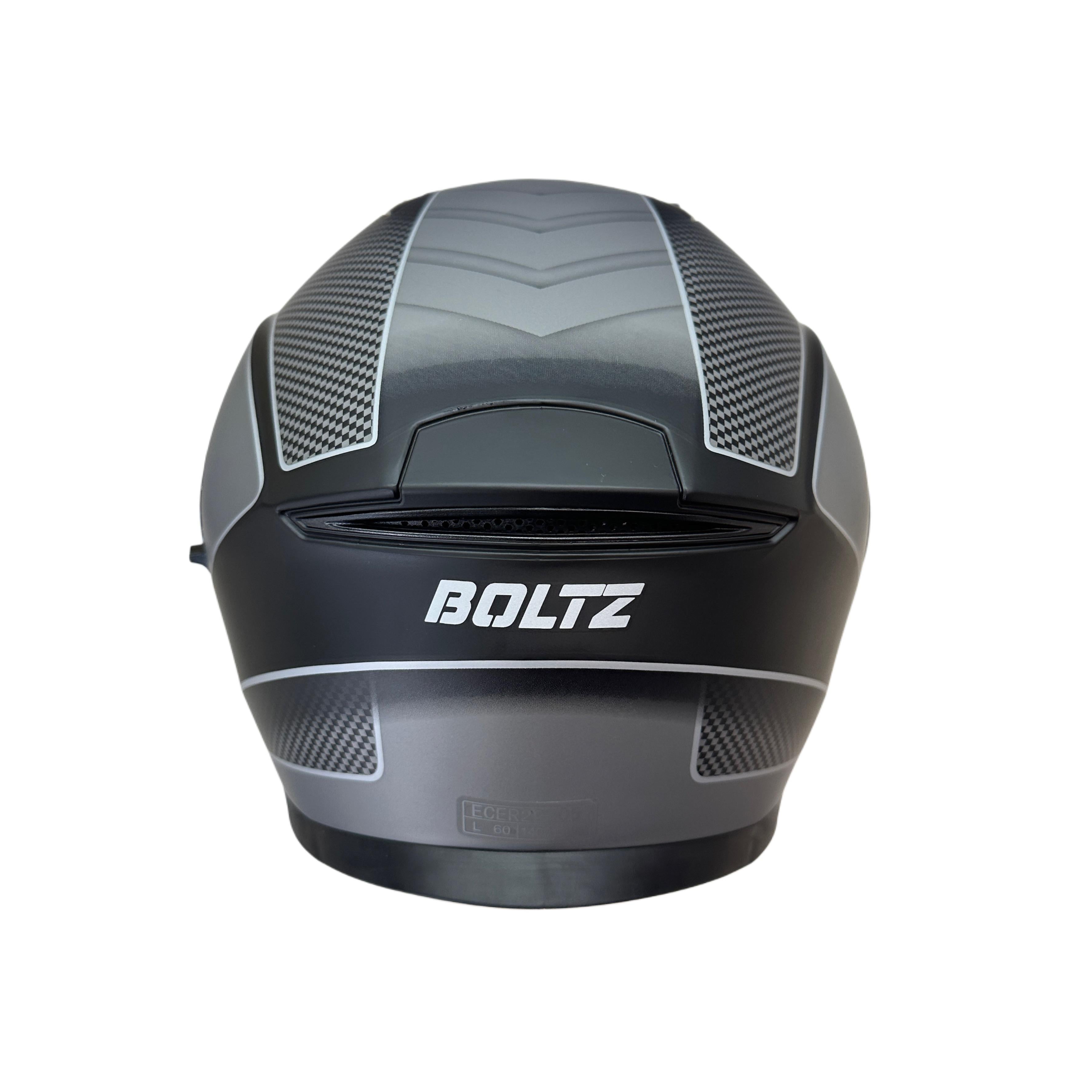 5M Boltz Graphic Matt Silver Helmet