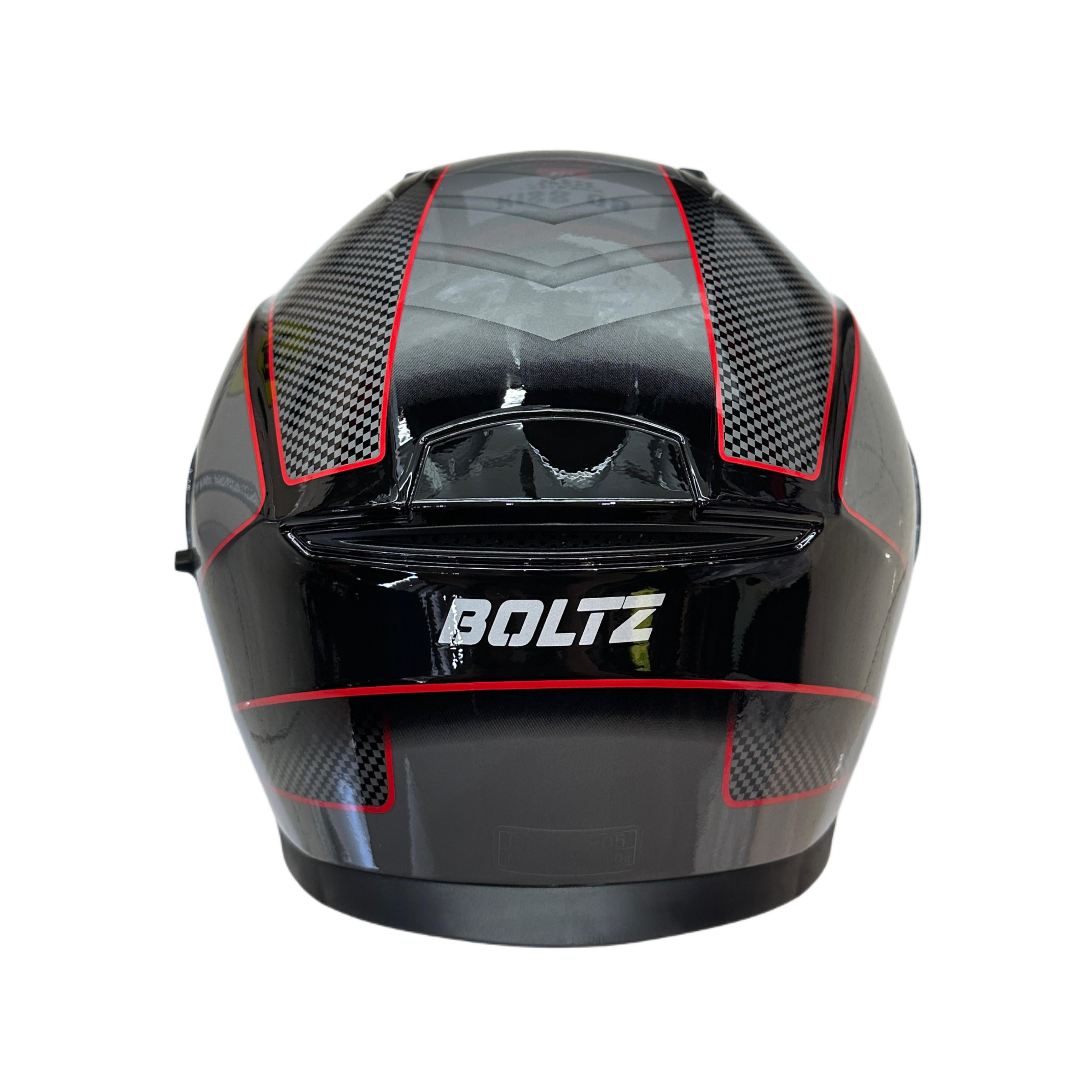 5M Boltz Graphic Gloss Red Helmet