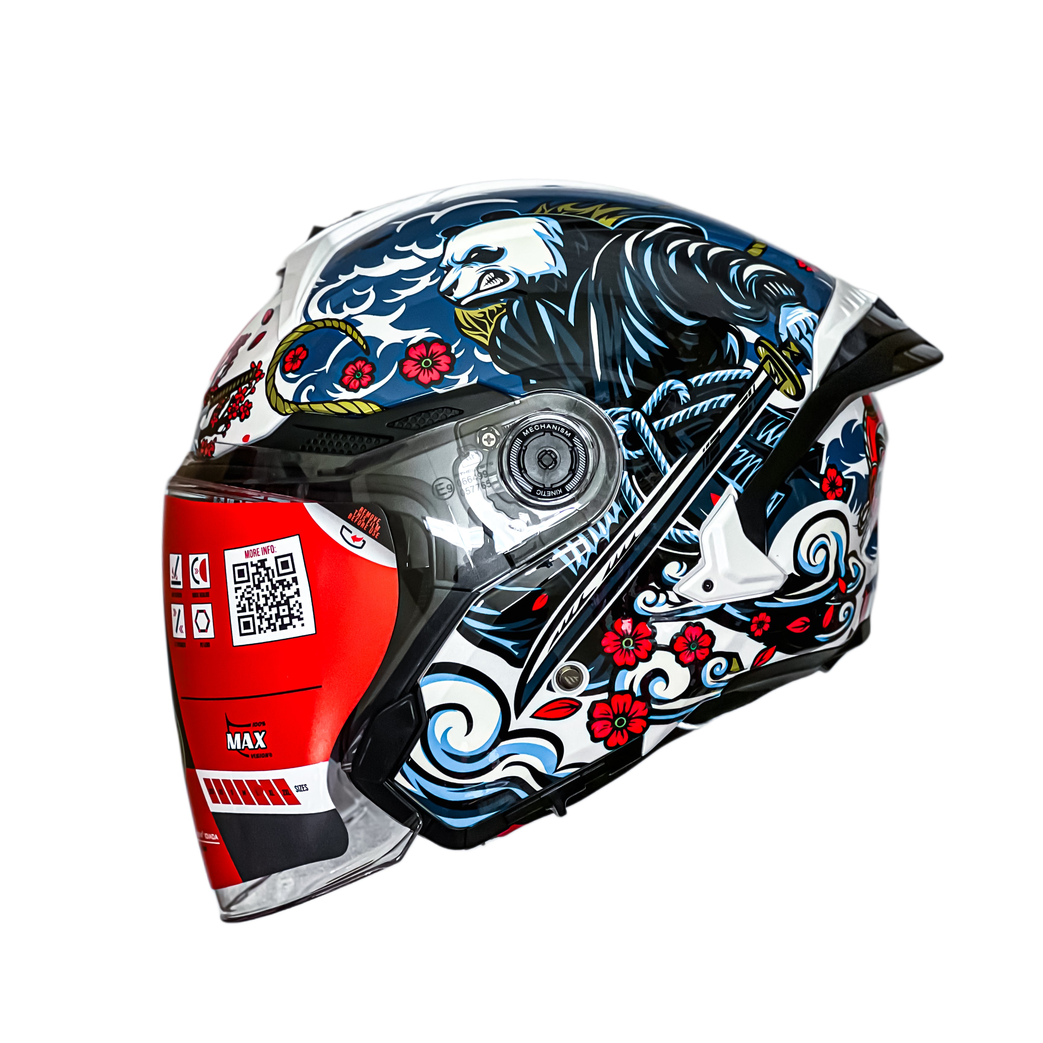 [Limited Edition] MT Helmets Cosmo SV Bushi Panda A7 Gloss