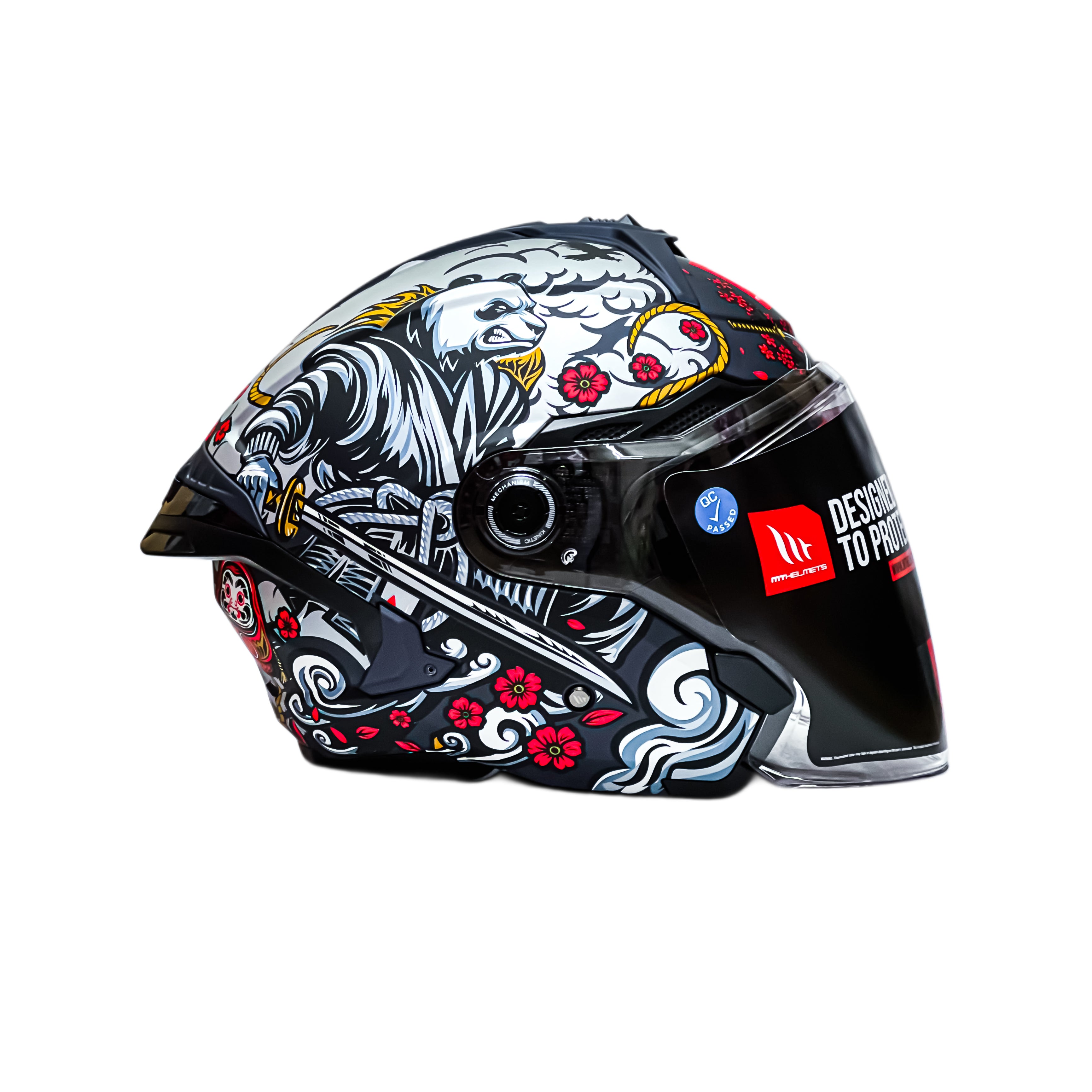 [Limited Edition] MT Helmets Cosmo SV Bushi Panda C2 Matt