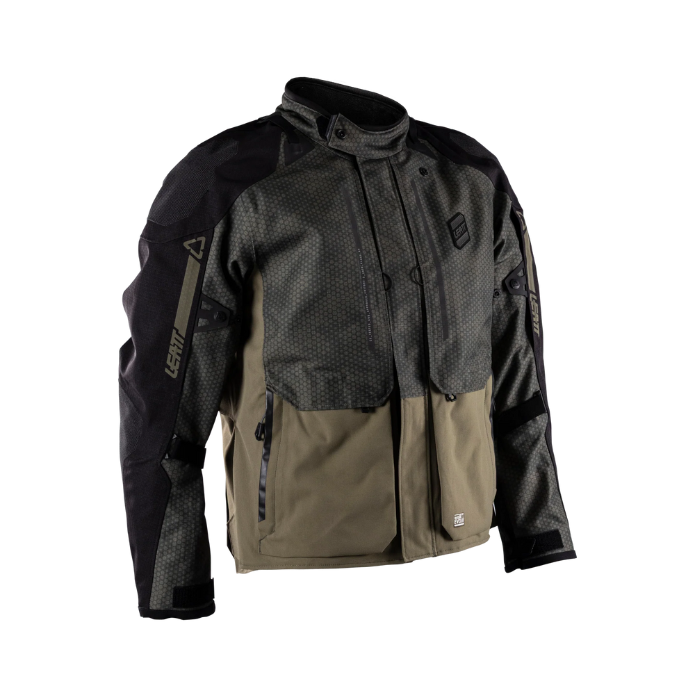 Leatt ADV DriTour 5.5 Short Jacket - Camo Green