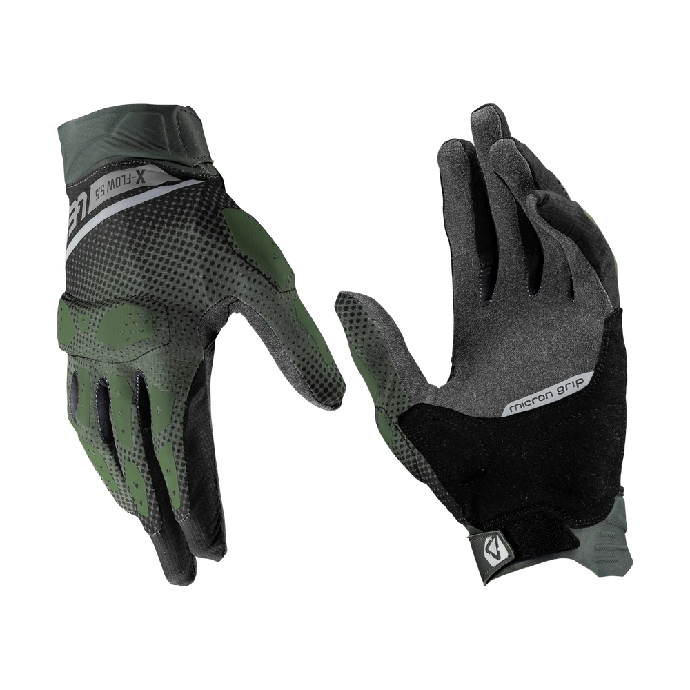 Leatt ADV X-Flow 5.5 Short Glove - Forest Green