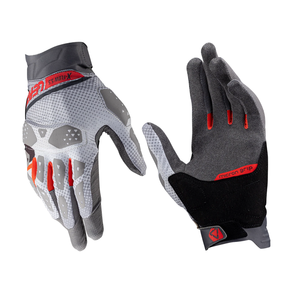 Leatt ADV X-Flow 5.5 Short Glove - Mist Grey