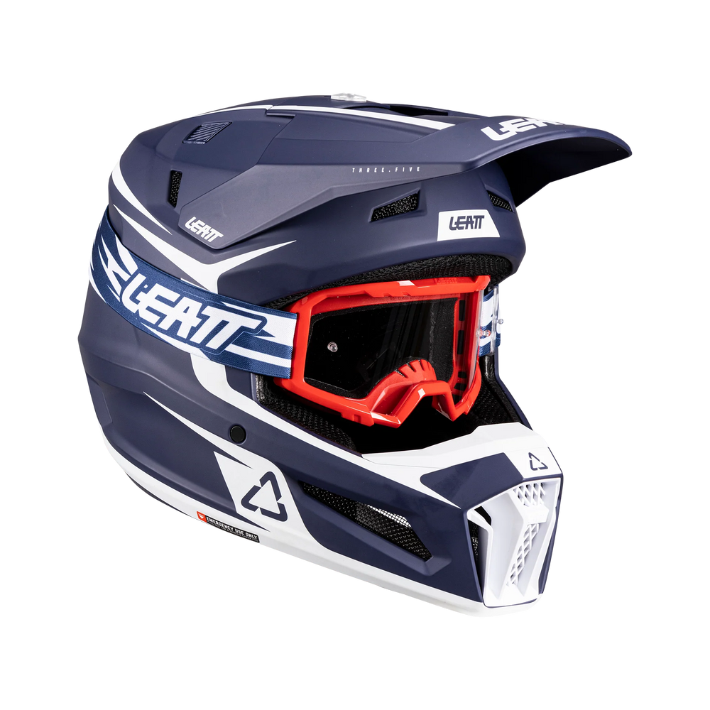 Leatt Kit Moto 3.5 Helmet with 3.5 Goggle Blue