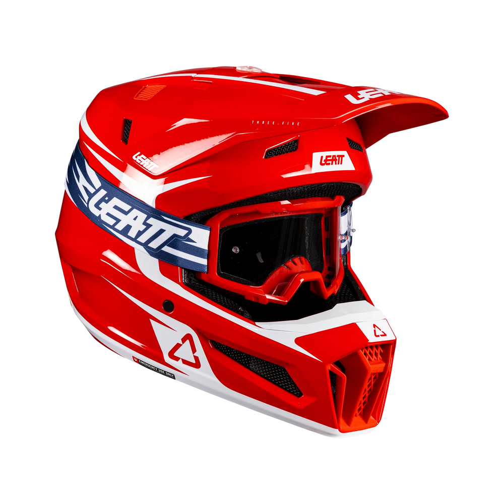 Leatt Kit Moto 3.5 Helmet with 3.5 Goggle Red