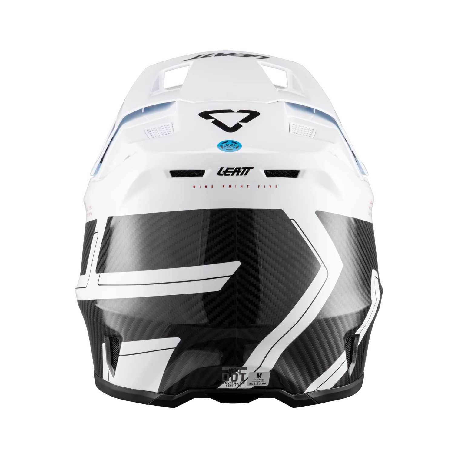 Leatt Kit Moto 9.5 Helmet with 6.5 Iriz Goggle Carbon/White