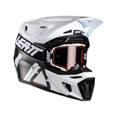 Leatt Kit Moto 9.5 Helmet with 6.5 Iriz Goggle Carbon/White