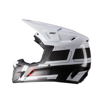Leatt Kit Moto 9.5 Helmet with 6.5 Iriz Goggle Carbon/White