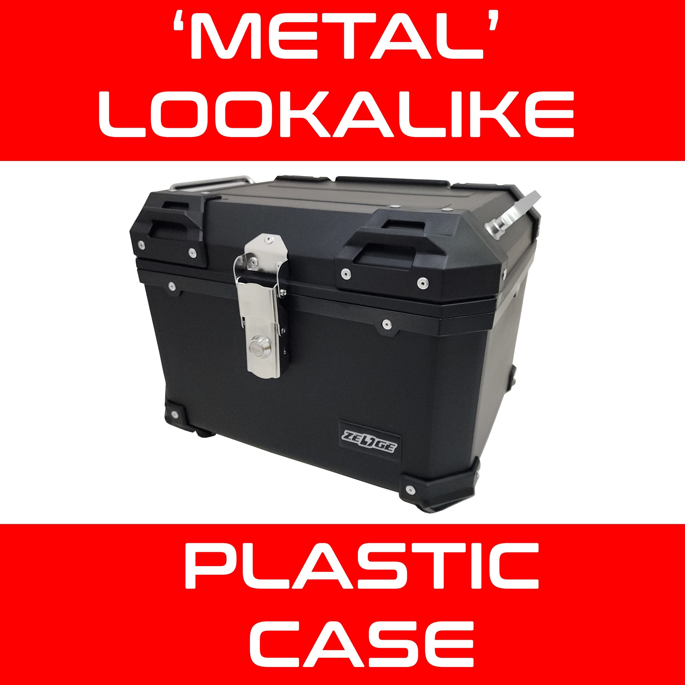 Zedge 45L X-Gravity Plastic Top Case w/ Back Rest